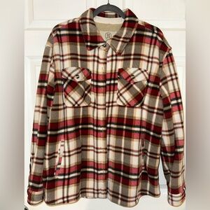 SAGE Collective Cozy Plaid Jacket